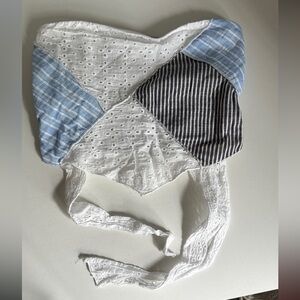Altar’d State Bandeou Tie in the Back Pattern Top